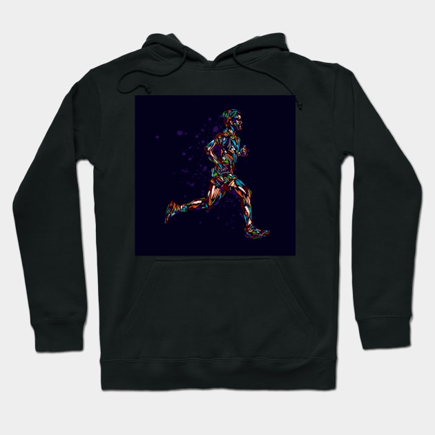 Running Man Hoodie by Razym